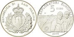 World Coins - San Marino, 5 Euro, European Discoveries, 2011, , Silver, KM:501