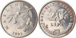 World Coins - Coin, Croatia, 20 Lipa, 2003, , Nickel plated steel, KM:7