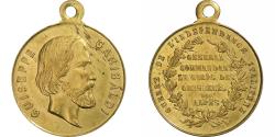 World Coins - Italy, Medal, Garibaldi, Commandant des Chasseurs des Alpes, Brass,
