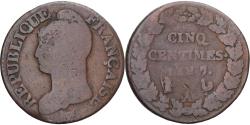 World Coins - Coin, France, Dupré, 5 Centimes, AN 7/5, Paris, , Copper, Gadoury:126