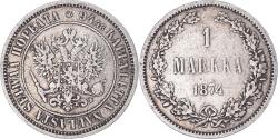 World Coins - Coin, Finland, Alexander II, Markka, 1874, Helsinki, , Silver, KM:3.2