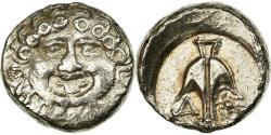 Madeni Para, Trakya, Drachm, 400-350 M.Ö., Apollonia,, Gümüş, SNG Cop: 456