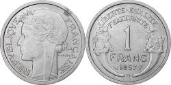 World Coins - France, Franc, Morlon, 1957, Beaumont-Le-Roger, Aluminum,