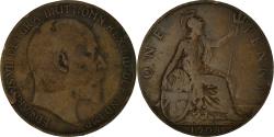 World Coins - Coin, Great Britain, Edward VII, Penny, 1908, , Bronze, KM:794.2