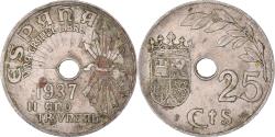 World Coins - Coin, Spain, 25 Centimos, 1937