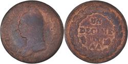 World Coins - Coin, France, Dupré, Decime, AN 8, Metz, , Bronze, KM:644.2