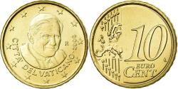World Coins - VATICAN CITY, 10 Euro Cent, 2008, BU, , Brass, KM:385