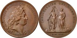 World Coins - France, Medal, Louis XIV, Politics, Society, War, Mauger, , Bronze