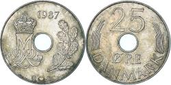 World Coins - Coin, Denmark, 25 Öre, 1987