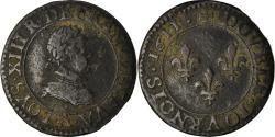 World Coins - Coin, France, Louis XIII, Double tournois, buste enfantin, Double Tournois