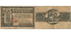 World Coins - Banknote, Germany, Bitburg Stadt, 25 Pfennig, Batiment, 1920, 1920-04-01