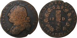 World Coins - France, Louis XVI, 12 deniers françois, 1792⸱4, Perpignan, 1st semester