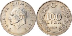 World Coins - Coin, Turkey, 100 Lira, 1987, Istanbul, , Copper-Nickel-Zinc, KM:967