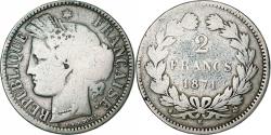 World Coins - France, 2 Francs, Cérès, 1871, Bordeaux, Silver, , KM:817.2