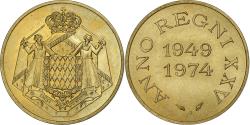 World Coins - Monaco, Token, Le Prince Rainier III, Anno Regni XXV, 1974, Aluminum-Bronze