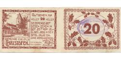 World Coins - Banknote, Austria, Christofen, 20 Heller, Eglise, 1920 AU(55-58) Mehl:FS 117a