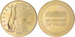 World Coins - France, Token, Tourist Token, Bretagne - L'hermine (fauté), 2018, Monnaie de