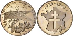 World Coins - France, Medal, 1939-1945, Débarquement de Normandie, Copper-nickel,