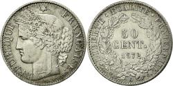 World Coins - Coin, France, Cérès, 50 Centimes, 1872, Bordeaux, , Silver, KM:834.2