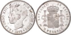 World Coins - Coin, Spain, Alfonso XIII, 5 Pesetas, 1899, Valencia, , Silver, KM:707