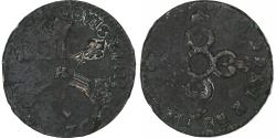 World Coins - France, Louis XIV, Six deniers dits "dardenne", 1712, La Rochelle, Copper
