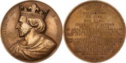 World Coins - France, Medal, Les Rois de France, Philippe Ier, 1838, Bronze, Caqué,