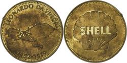World Coins - France, Token, Collection Shell, Leonardo Da Vinci, Bronze-Aluminium,