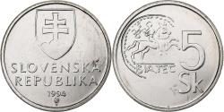World Coins - Slovakia, 5 Koruna, 1994, Nickel plated steel, , KM:14