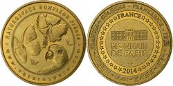 World Coins - France, Token, Honfleur - Naturospace n°2 - Le perroquet, 2014, Copper-nickel