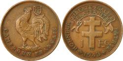 World Coins - Coin, Cameroon, Franc, 1943, Pretoria, , Bronze, KM:5, Lecompte:16