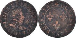 World Coins - Coin, France, Henri III, Double Tournois, 1582, Paris, , Copper