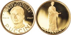 World Coins - France, Medal, G. Puccini, Musique, 1991, Proof, , Vermeil
