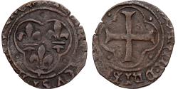 World Coins - France, Francis I, Double Tournois, 1515-1547, Billon,