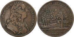 World Coins - France, Token, Louis XV, Trésor Royal, 1739, Copper, Duvivier,
