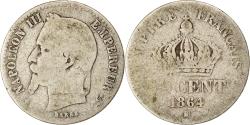 World Coins - Coin, France, Napoleon III, 50 Centimes, 1864, Strasbourg, , Silver