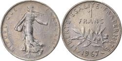 World Coins - France, Franc, Semeuse, 1967, Paris, Nickel, , Gadoury:474, KM:925.1