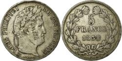 World Coins - Coin, France, Louis-Philippe, 5 Francs, 1838, Bordeaux, , Silver