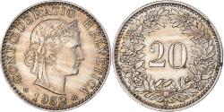 World Coins - Coin, Switzerland, 20 Rappen, 1952