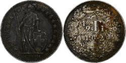 World Coins - Switzerland, 1/2 Franc, 1942, Bern, Silver, , KM:23