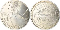 World Coins - France, 10 Euro, Nord-Pas de Calais, 2010, Paris, , Silver, Gadoury:EU399