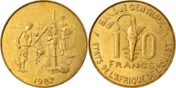World Coins - Coin, West African States, 10 Francs, 1987, , Aluminum-Bronze, KM:10