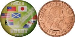 World Coins - Coin, Great Britain, Coupe du Monde de Rugby - 2015, 1/2 Penny, 2015, unofficial