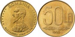 World Coins - Romania, 50 Lei, 1995, Brass Clad Steel, , KM:110