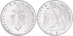 World Coins - Coin, VATICAN CITY, Paul VI, 5 Lire, 1976, , Aluminum, KM:118