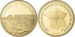 World Coins - France, Medal, Château de Versailles, Utrecht, Copper-Nickel Gilt,