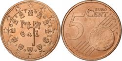 World Coins - Portugal, 5 Euro Cent, 2004, Lisbon, Copper Plated Steel,