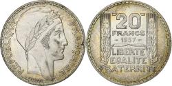 World Coins - France, 20 Francs, Turin, 1937, Paris, Silver, , Gadoury:852, KM:879