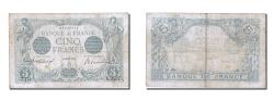 World Coins - Banknote, France, 5 Francs, 5 F 1912-1917 ''Bleu'', 1913, 1913-06-19, EF(40-45)