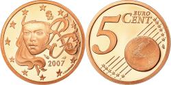 World Coins - France, 5 Euro Cent, 2007, Proof, , Copper Plated Steel, KM:1284