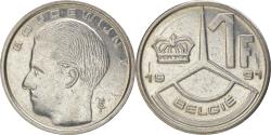 World Coins - Coin, Belgium, Baudouin I, Franc, 1991, , Nickel Plated Iron, KM:171